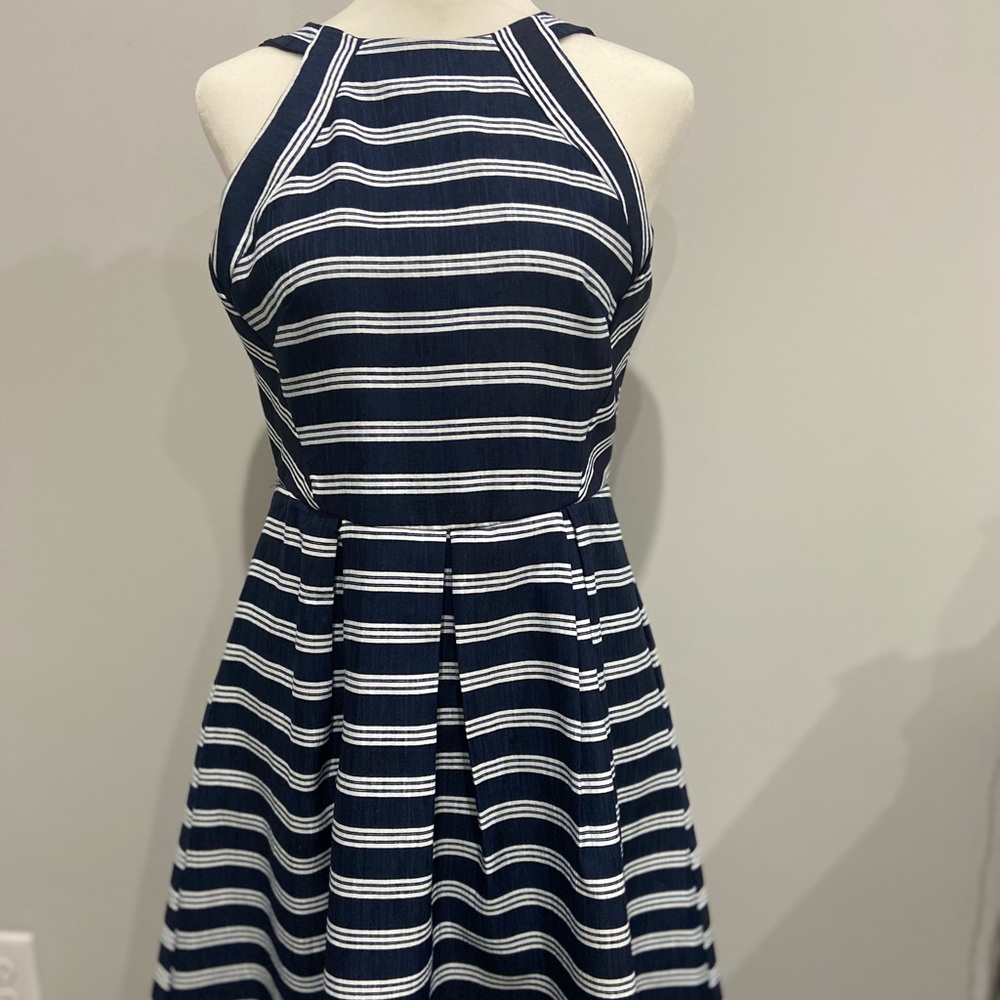 Sundress. Navy and white.